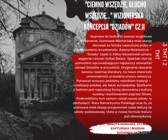 "Ciemno wszędzie, głucho wszędzie..."